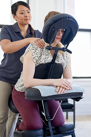 woman giving massage